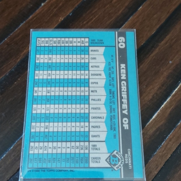 1990 Bowman Ken Griffey Sr card - Picture 2 of 2